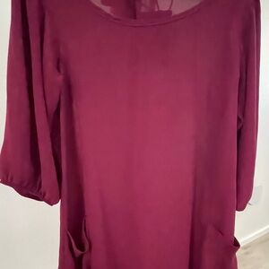 Living Doll Burgundy Blouse